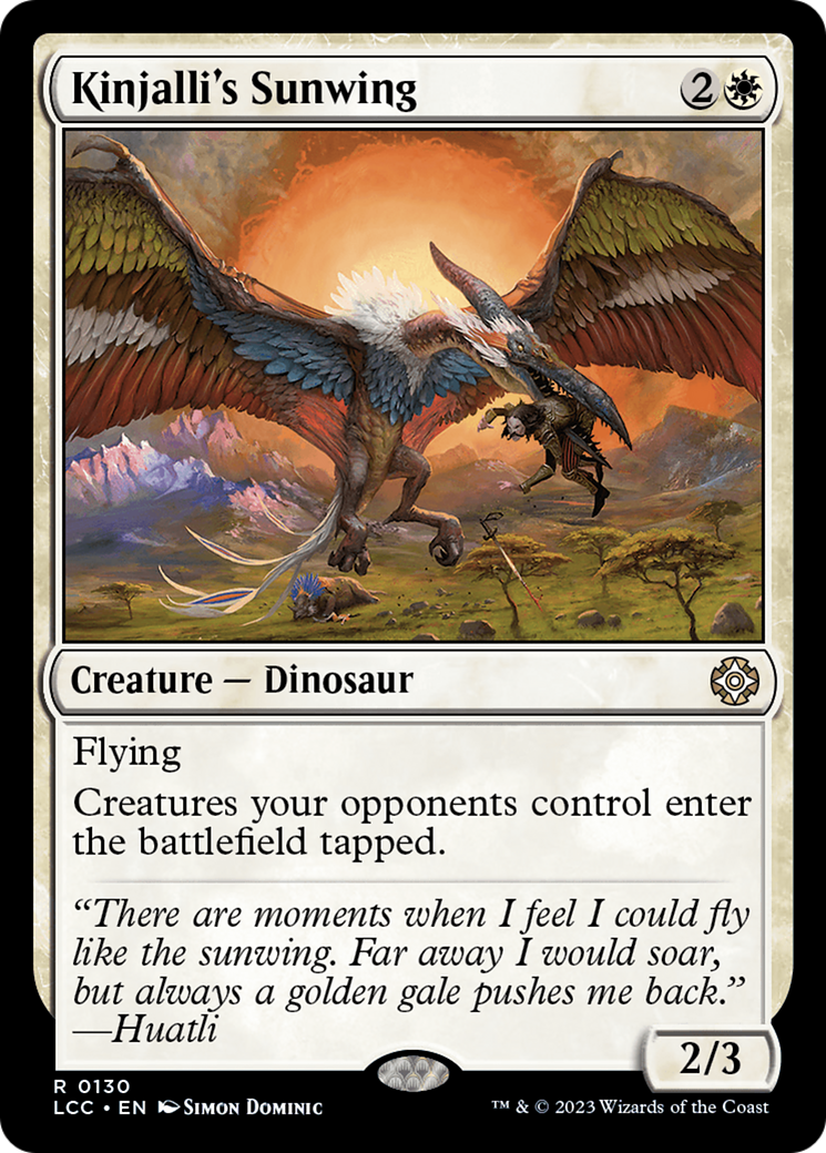 Kinjalli's Sunwing [The Lost Caverns of Ixalan Commander] | Good Games Cannington