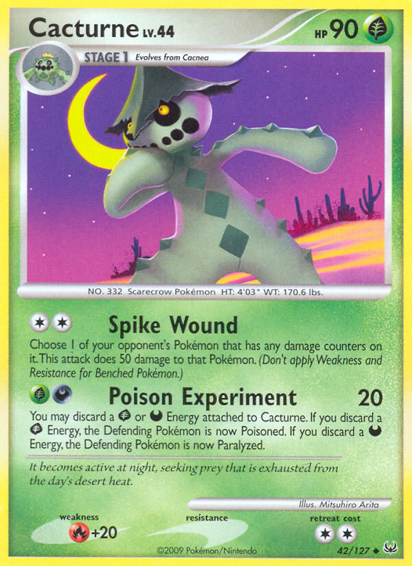 Cacturne (42/127) [Platinum: Base Set] | Good Games Cannington