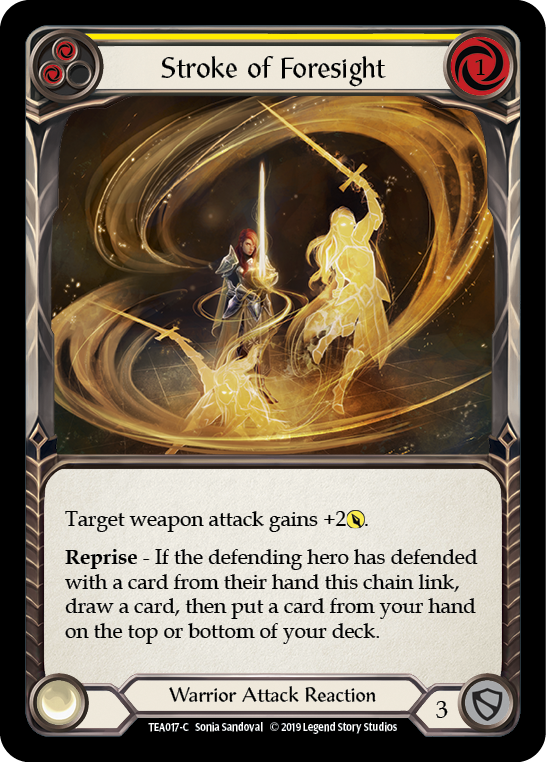 Stroke of Foresight (Yellow) [TEA017-C] 1st Edition Normal | Good Games Cannington