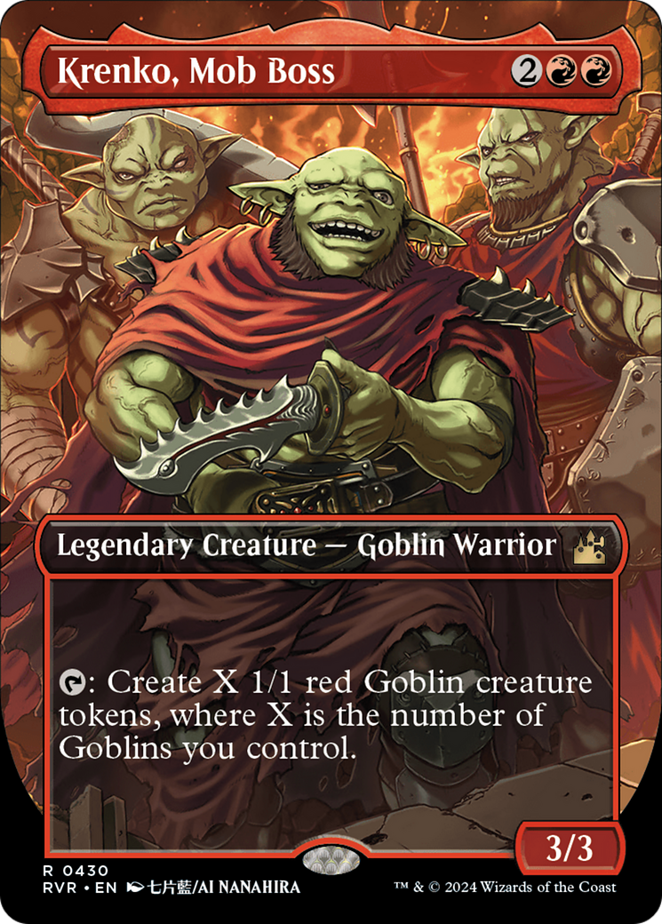 Krenko, Mob Boss (Anime Borderless) [Ravnica Remastered] | Good Games Cannington