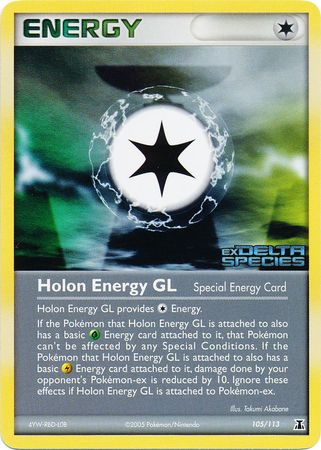 Holon Energy GL (105/113) (Stamped) [EX: Delta Species] | Good Games Cannington