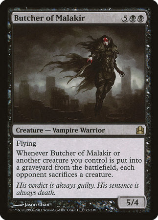 Butcher of Malakir [Commander 2011] | Good Games Cannington