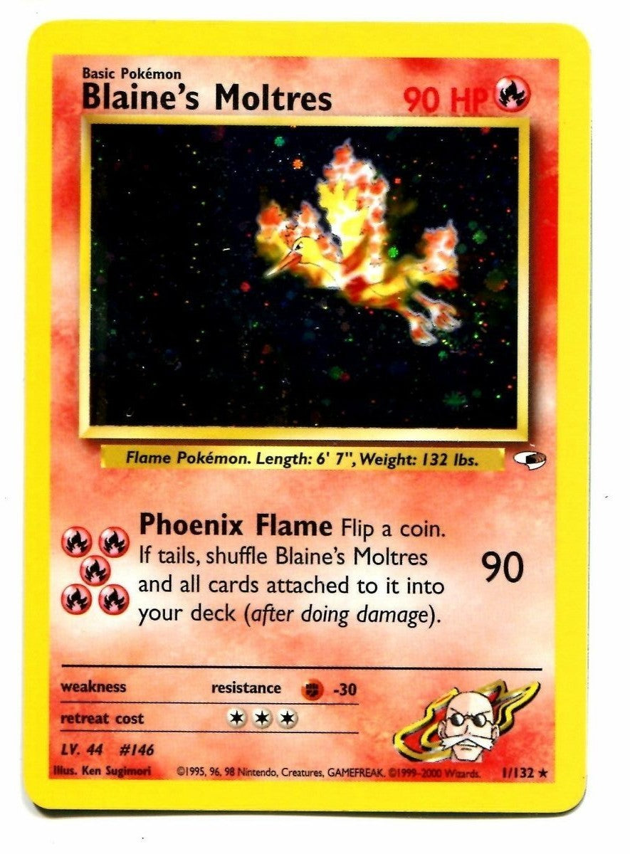 Blaine's Moltres (1/132) [Gym Heroes Unlimited] | Good Games Cannington