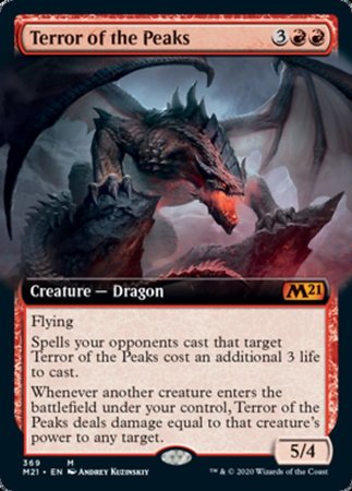Terror of the Peaks (Extended Art) [Core Set 2021] | Good Games Cannington