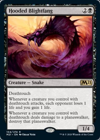 Hooded Blightfang [Core Set 2021] | Good Games Cannington