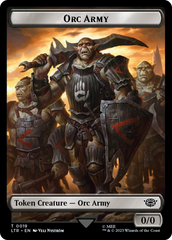 Orc Army (0019) // Food (0022) Double-Sided Token (Surge Foil) [The Lord of the Rings: Tales of Middle-Earth Tokens] | Good Games Cannington