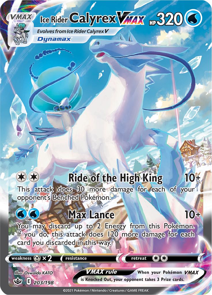 Ice Rider Calyrex VMAX (203/198) [Sword & Shield: Chilling Reign] | Good Games Cannington