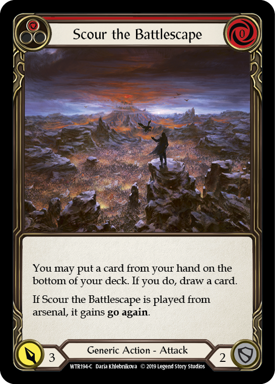 Scour the Battlescape (Red) [WTR194-C] Alpha Print Normal | Good Games Cannington