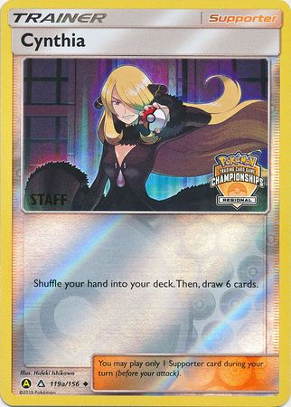 Cynthia (119a/156) (Regional Championship Promo Staff) [Sun & Moon: Ultra Prism] | Good Games Cannington