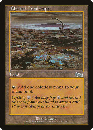 Blasted Landscape [Urza's Saga] | Good Games Cannington