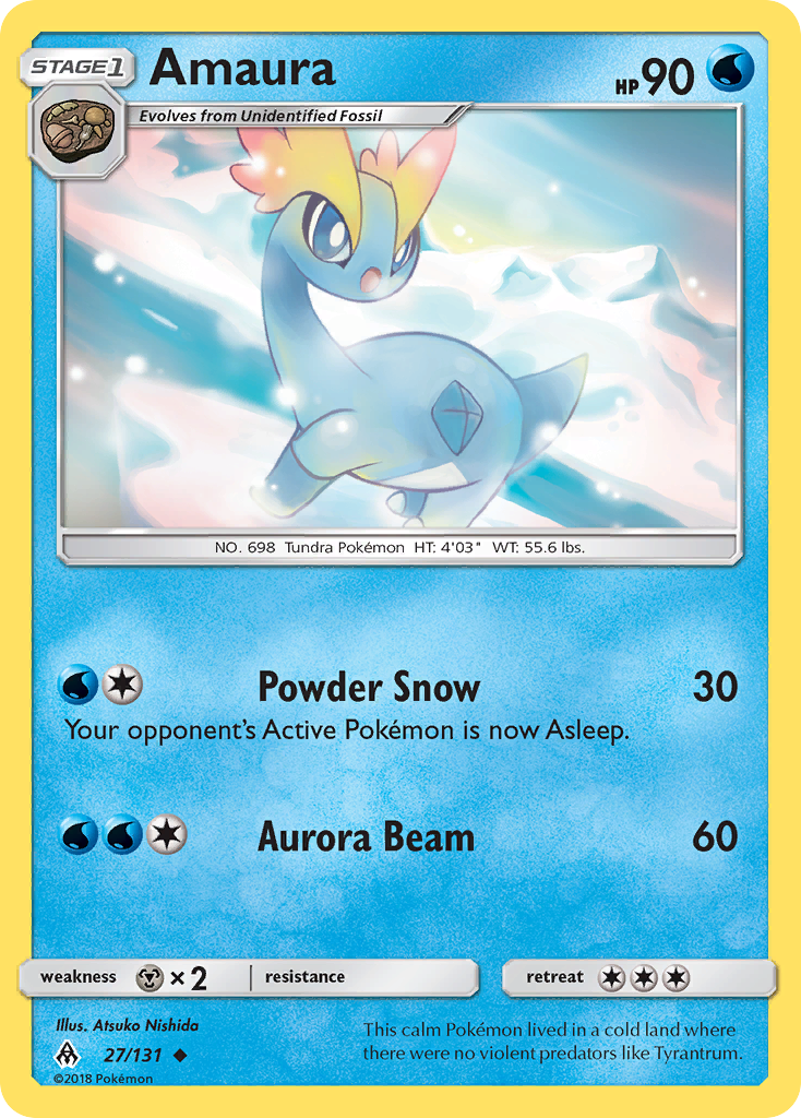 Amaura (27/131) [Sun & Moon: Forbidden Light] | Good Games Cannington