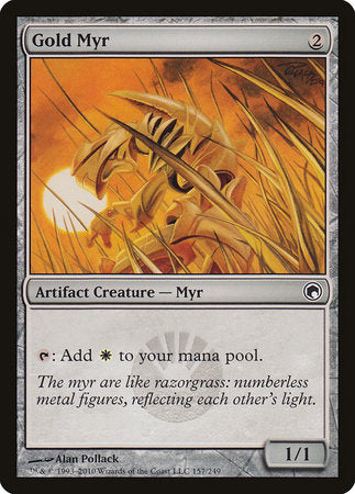 Gold Myr [Scars of Mirrodin] | Good Games Cannington