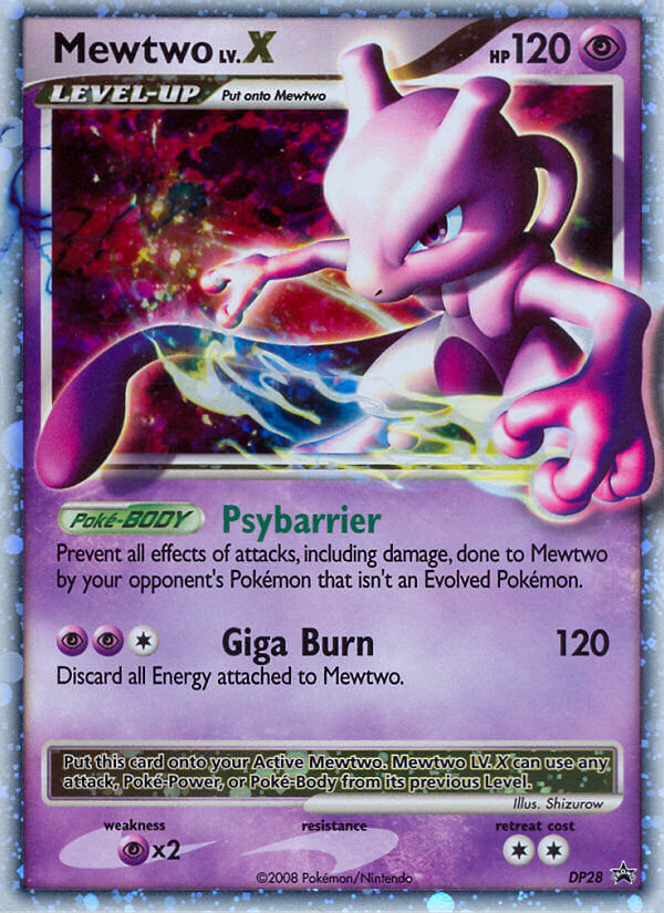 Mewtwo LV.X (DP28) [Diamond & Pearl: Black Star Promos] | Good Games Cannington