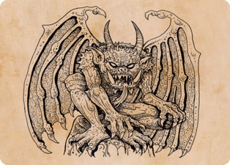 Cloister Gargoyle (Showcase) Art Card [Dungeons & Dragons: Adventures in the Forgotten Realms Art Series] | Good Games Cannington