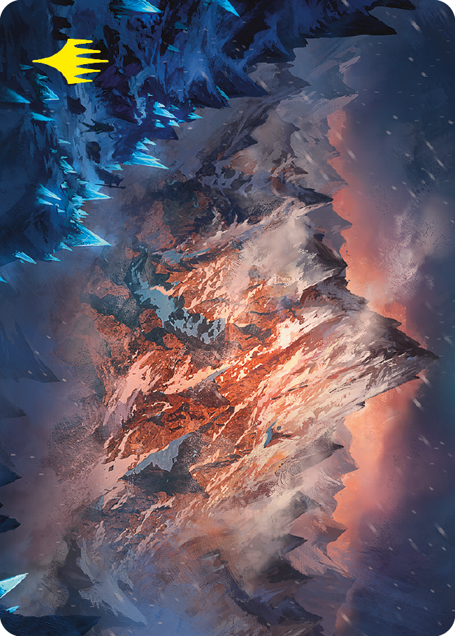 Mountain Art Card (Gold-Stamped Signature) [The Lord of the Rings: Tales of Middle-earth Art Series] | Good Games Cannington