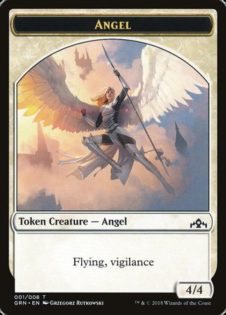 Angel Token [Guilds of Ravnica Tokens] | Good Games Cannington