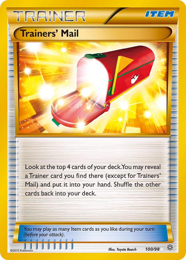 Trainers' Mail (100/98) [XY: Ancient Origins] | Good Games Cannington