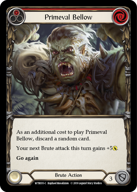 Primeval Bellow (Red) [WTR035-C] Alpha Print Normal | Good Games Cannington