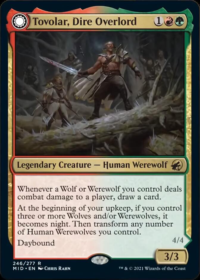 Tovolar, Dire Overlord // Tovolar, the Midnight Scourge [Innistrad: Midnight Hunt] | Good Games Cannington
