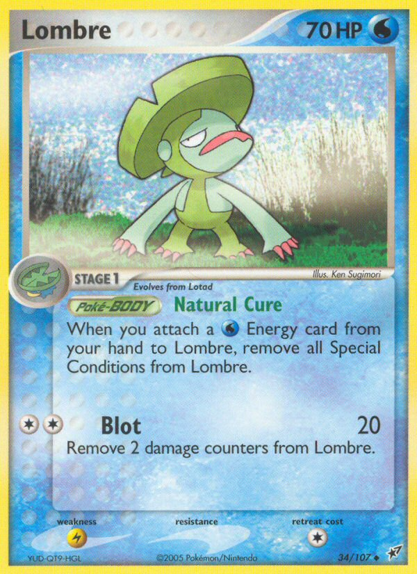 Lombre (34/107) [EX: Deoxys] | Good Games Cannington