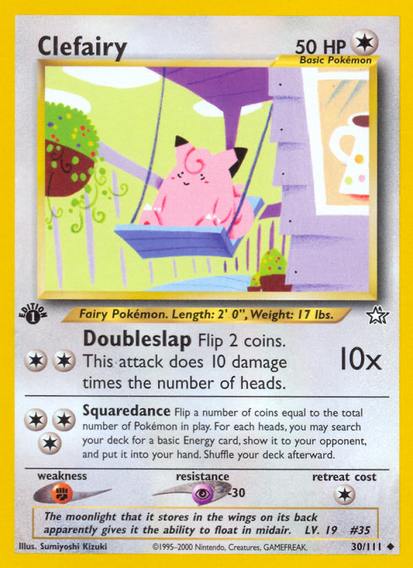 Clefairy (30/111) [Neo Genesis 1st Edition] | Good Games Cannington