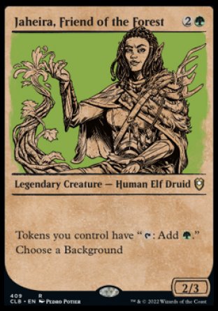 Jaheira, Friend of the Forest (Showcase) [Commander Legends: Battle for Baldur's Gate] | Good Games Cannington