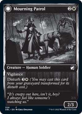 Mourning Patrol // Morning Apparition [Innistrad: Double Feature] | Good Games Cannington