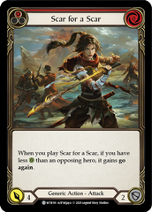 Scar for a Scar (Red) [U-WTR191] (Welcome to Rathe Unlimited)  Unlimited Rainbow Foil | Good Games Cannington
