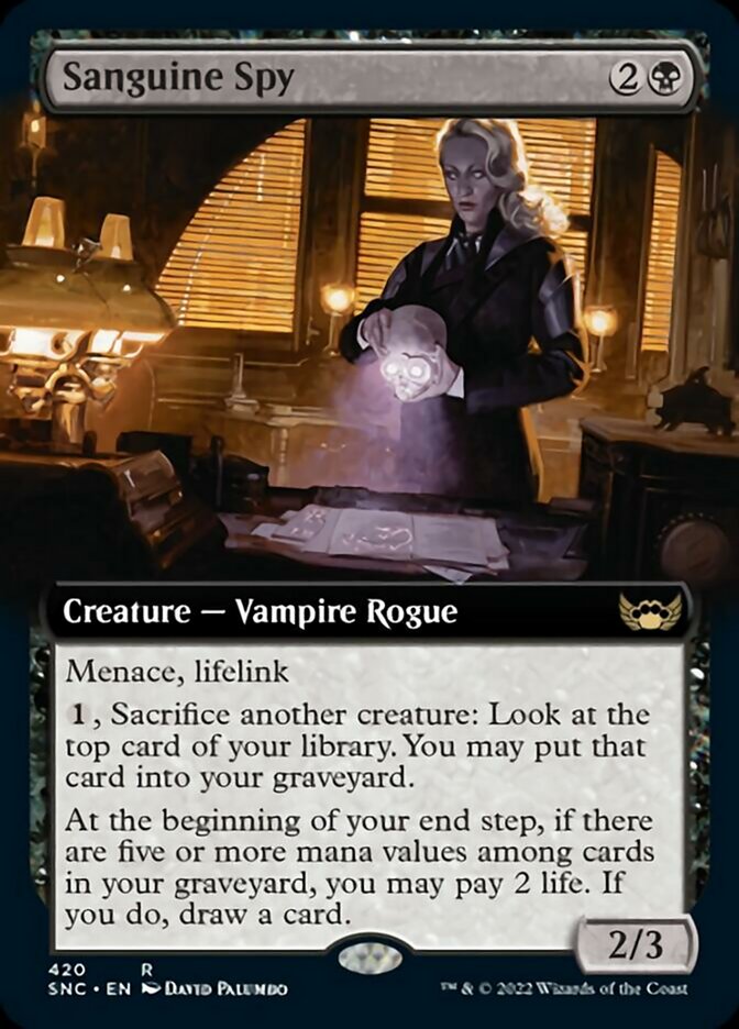 Sanguine Spy (Extended Art) [Streets of New Capenna] | Good Games Cannington