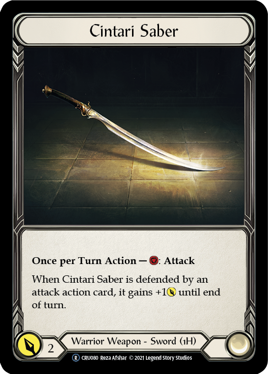 Cintari Saber [U-CRU080-RF] Unlimited Rainbow Foil | Good Games Cannington