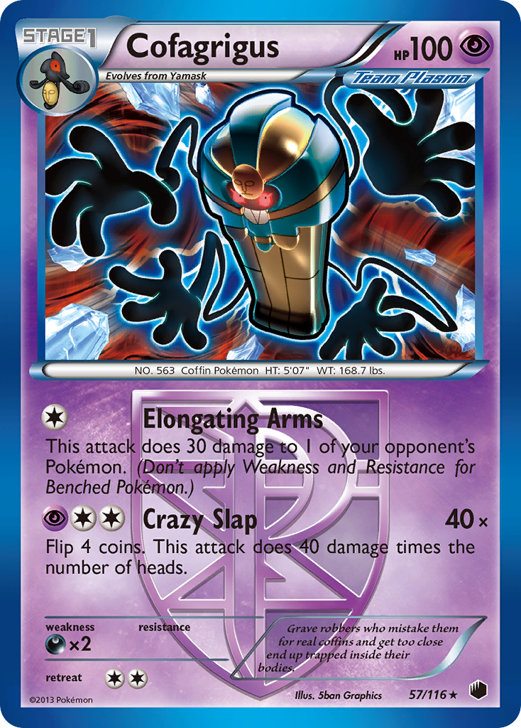 Cofagrigus (57/116) [Black & White: Plasma Freeze] | Good Games Cannington