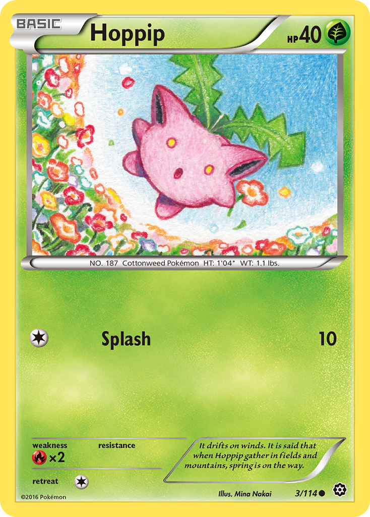 Hoppip (3/114) [XY: Steam Siege] | Good Games Cannington