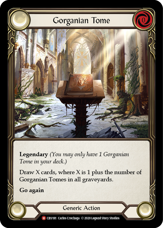 Gorganian Tome [CRU181] 1st Edition Rainbow Foil | Good Games Cannington