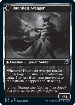 Bereaved Survivor // Dauntless Avenger [Innistrad: Double Feature] | Good Games Cannington