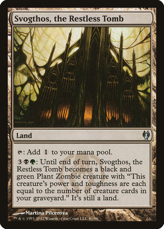 Svogthos, the Restless Tomb [Duel Decks: Izzet vs. Golgari] | Good Games Cannington
