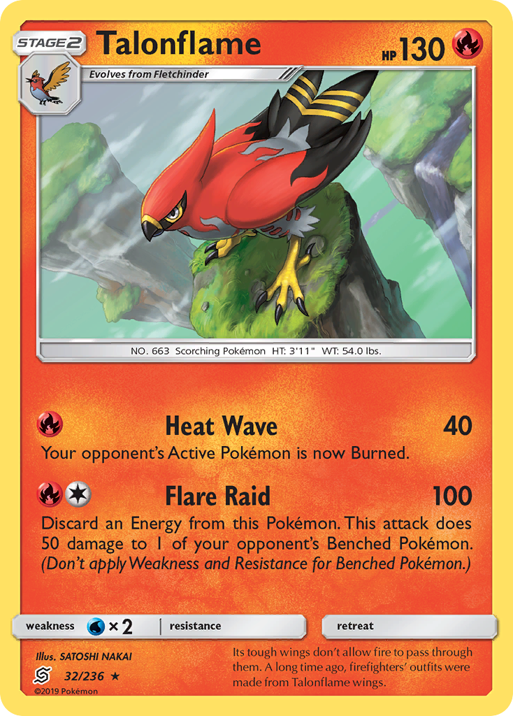 Talonflame (32/236) [Sun & Moon: Unified Minds] | Good Games Cannington