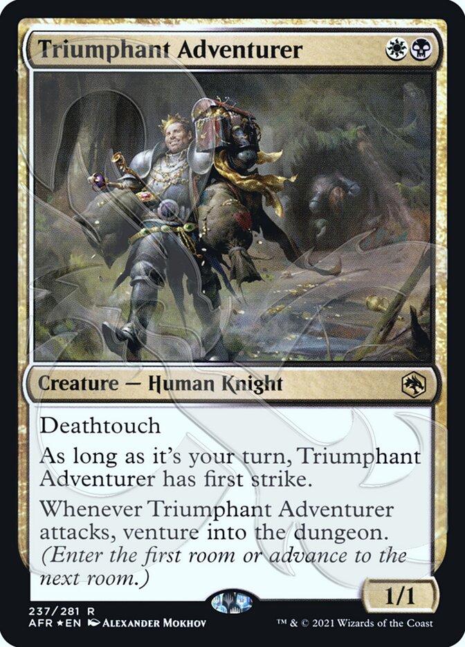 Triumphant Adventurer (Ampersand Promo) [Dungeons & Dragons: Adventures in the Forgotten Realms Promos] | Good Games Cannington