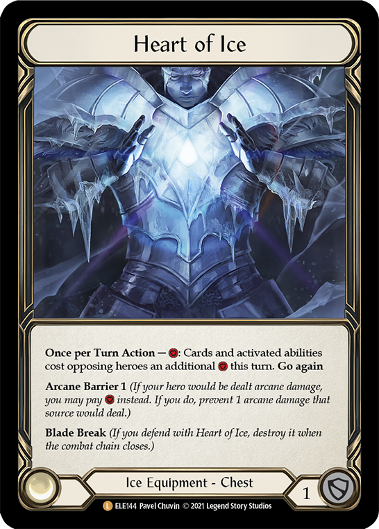 Heart of Ice [ELE144] (Tales of Aria)  1st Edition Cold Foil | Good Games Cannington