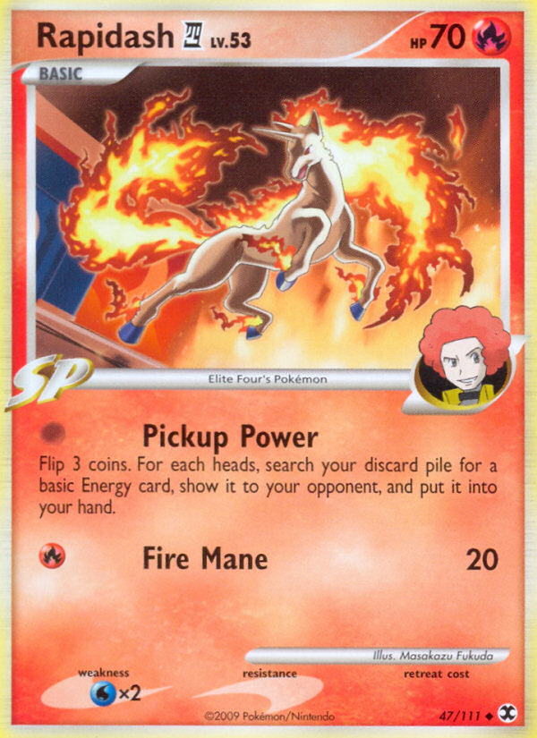 Rapidash (47/111) [Platinum: Rising Rivals] | Good Games Cannington