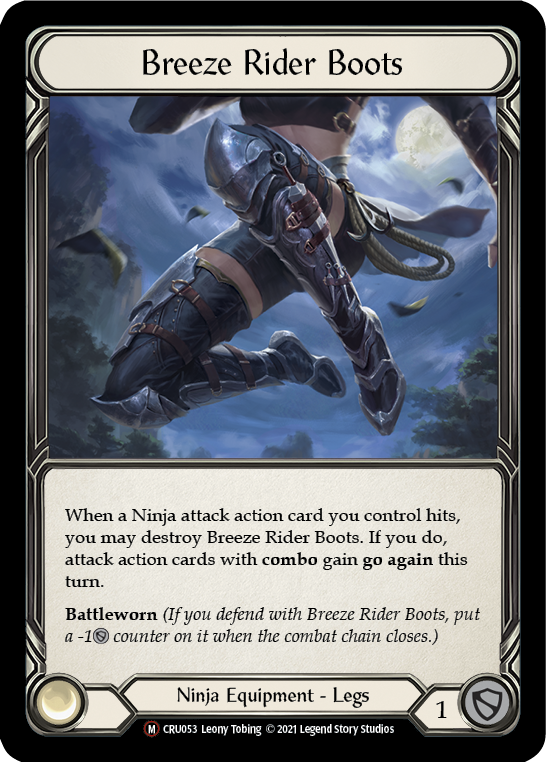 Breeze Rider Boots [U-CRU053-RF] Unlimited Rainbow Foil | Good Games Cannington