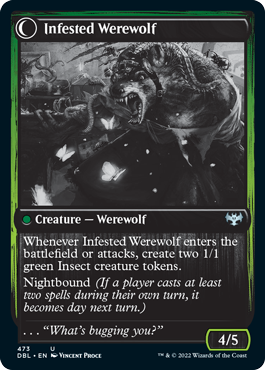 Infestation Expert // Infested Werewolf [Innistrad: Double Feature] | Good Games Cannington