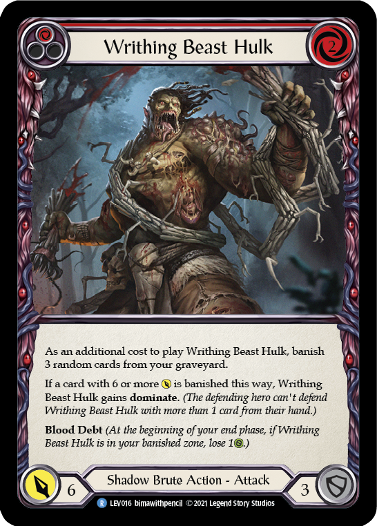 Writhing Beast Hulk [LEV016] (Monarch Levia Blitz Deck) | Good Games Cannington