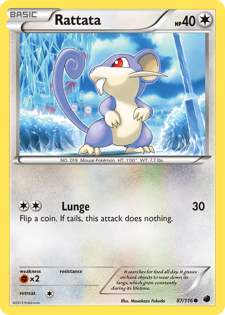 Rattata (87/116) [Black & White: Plasma Freeze] | Good Games Cannington