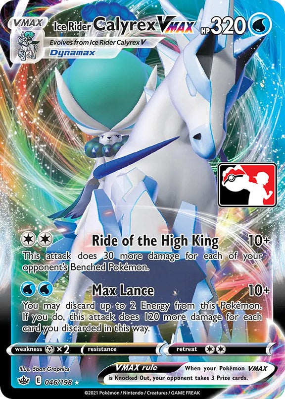 Ice Rider Calyrex VMAX (046/198) [Prize Pack Series One] | Good Games Cannington