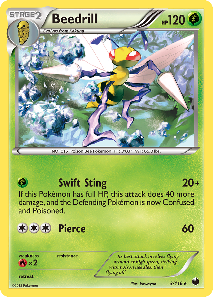 Beedrill (3/116) [Black & White: Plasma Freeze] | Good Games Cannington