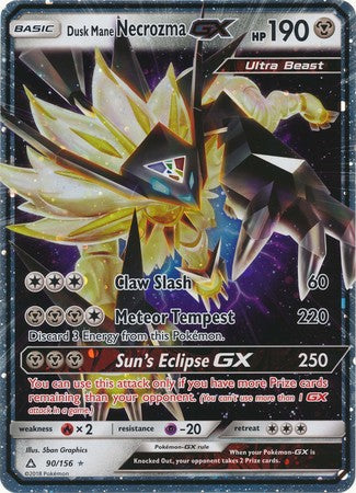 Dusk Mane Necrozma GX (90/156) (Jumbo Card) [Sun & Moon: Ultra Prism] | Good Games Cannington