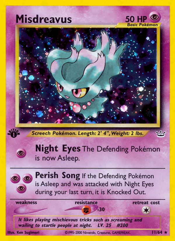 Misdreavus (11/64) [Neo Revelation 1st Edition] | Good Games Cannington
