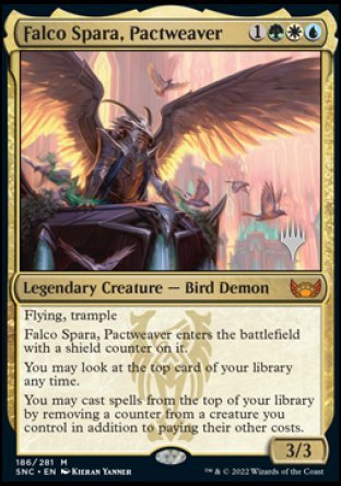 Falco Spara, Pactweaver (Promo Pack) [Streets of New Capenna Promos] | Good Games Cannington