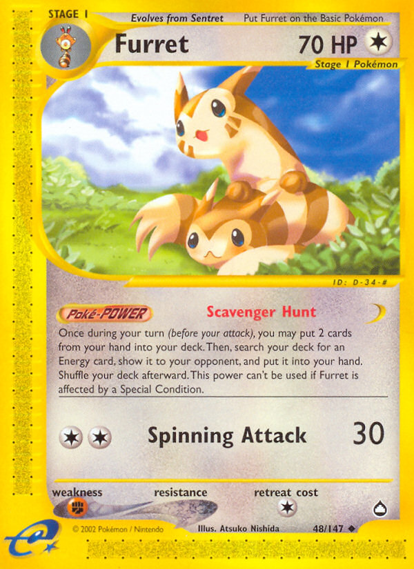 Furret (48/147) [Aquapolis] | Good Games Cannington