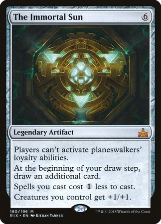 The Immortal Sun [Rivals of Ixalan] | Good Games Cannington